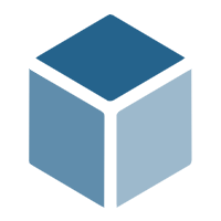 This is a small 3D cube icon