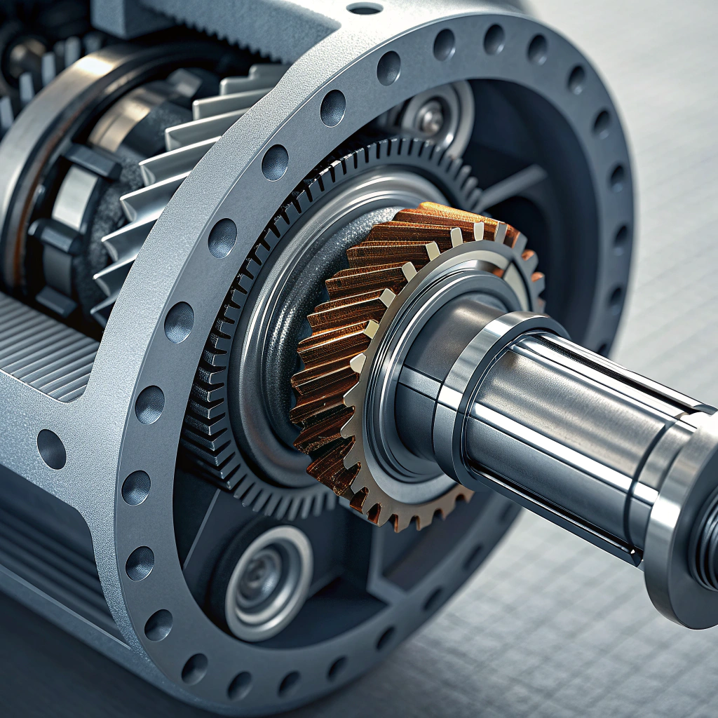 close view of dewalt drill internal gears motor and component alignment